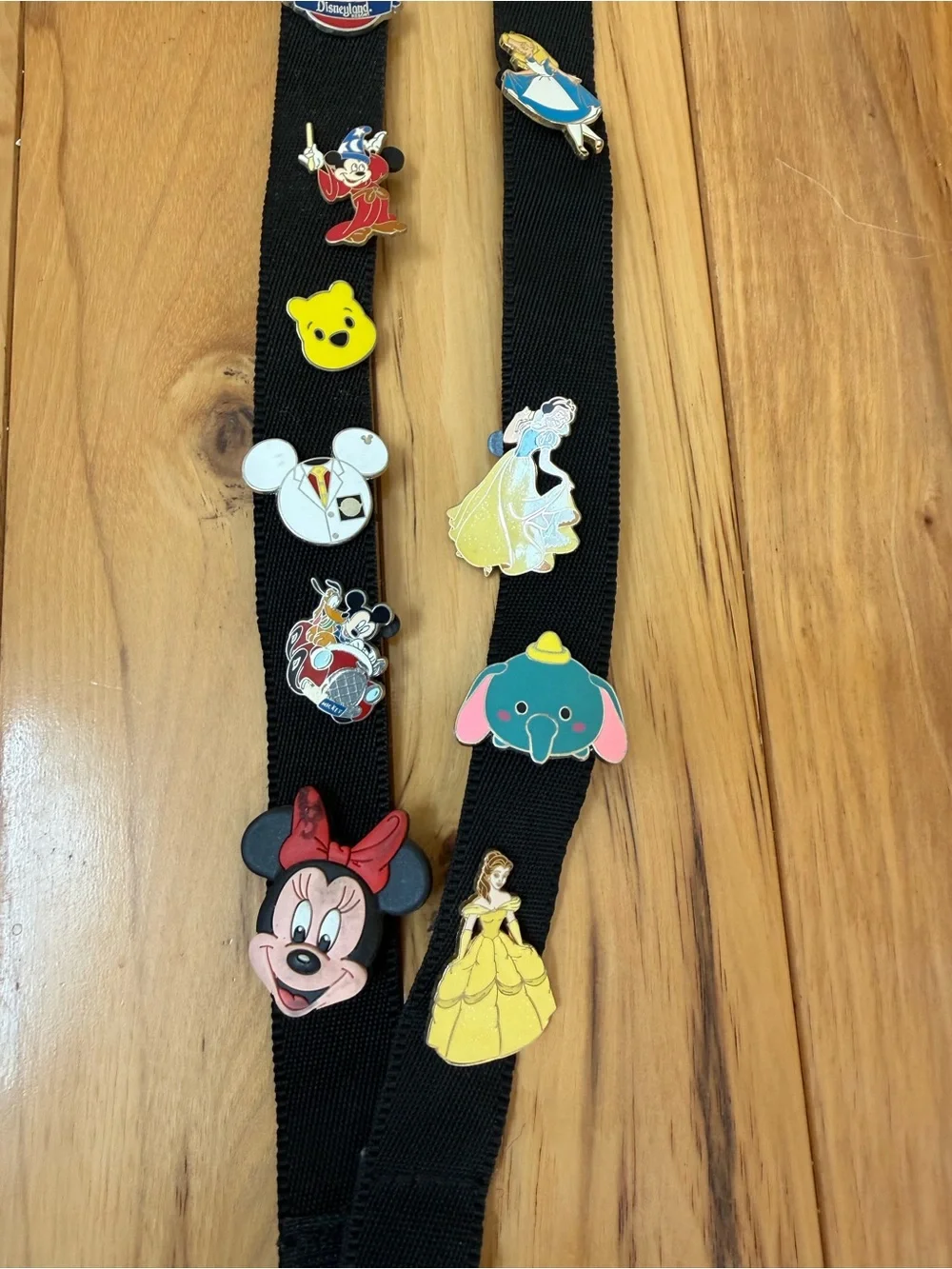12 Assorted Disney Park Pin trading lot plus Lanyard